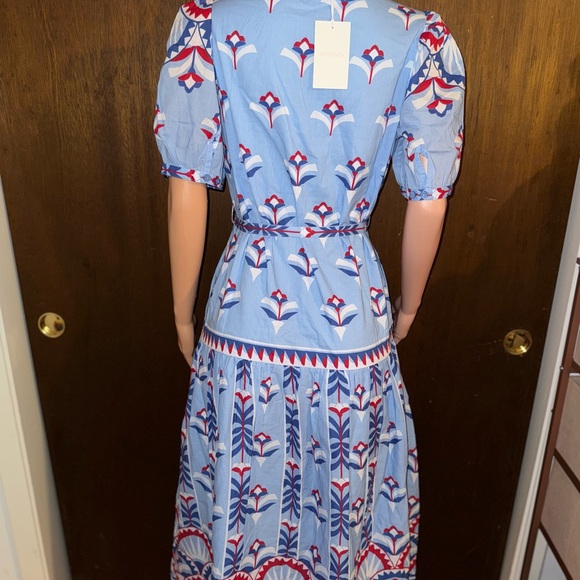Banjanan Blue Puff Sleeve Sundress - Picture 2 of 2